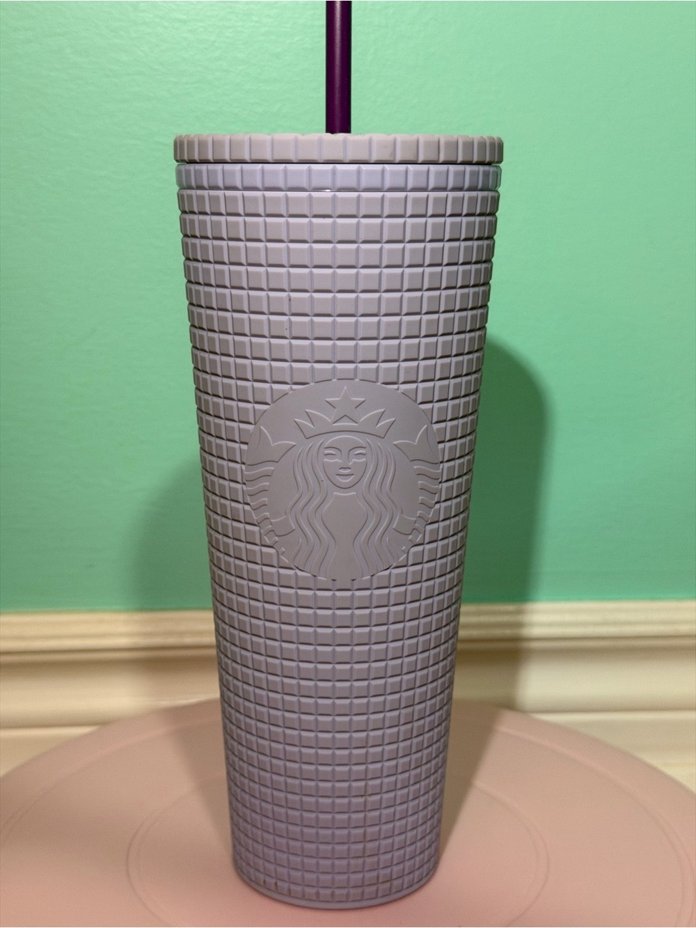 Starbucks lavender Grid Tumbler 2020 24oz